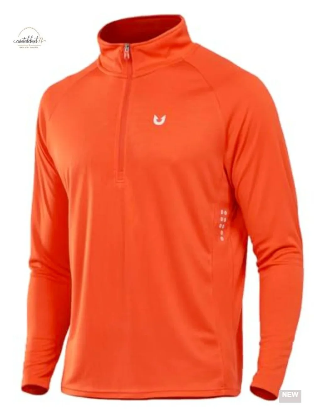 Men's Quarter Zip Pullover Athletic Running Shirt Long Sleeve Quick Dry